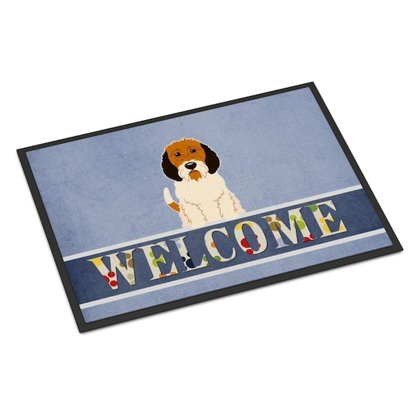 Carolines Treasures 18 x 27 in. Petit Basset Griffon Veenden Welcome Indoor or Outdoor Mat BB5660MAT - main